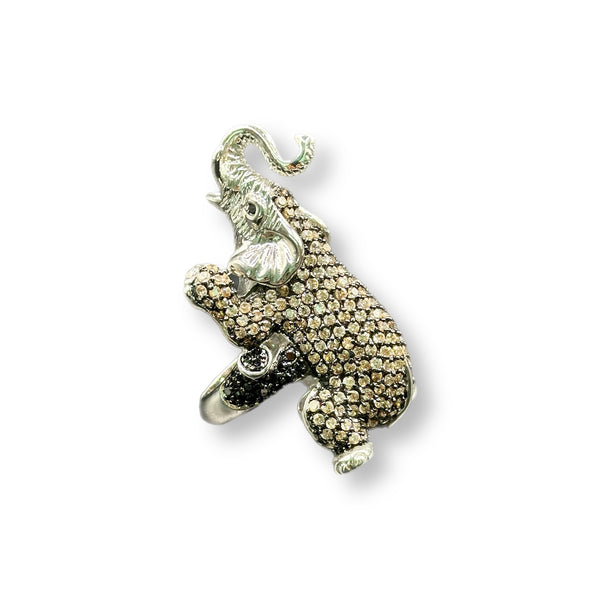 Elephant Pave Coctail Ring