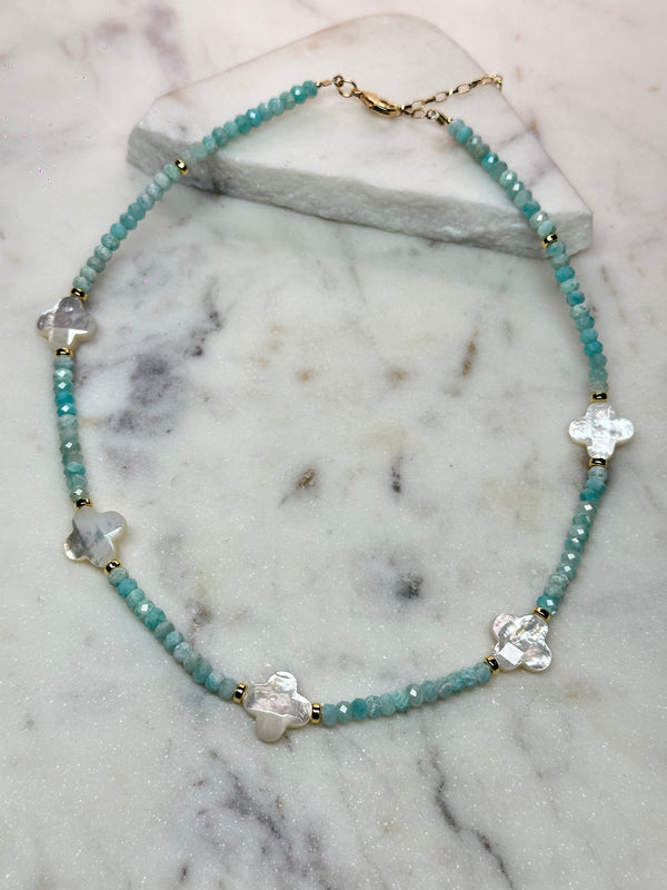 Clover Amazonite Necklace
