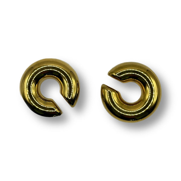 Goldplated Donut Earrings