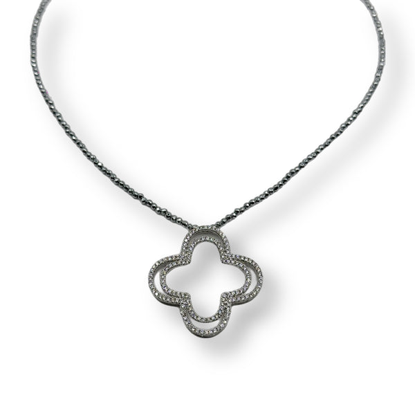 Clover Silverine Necklace