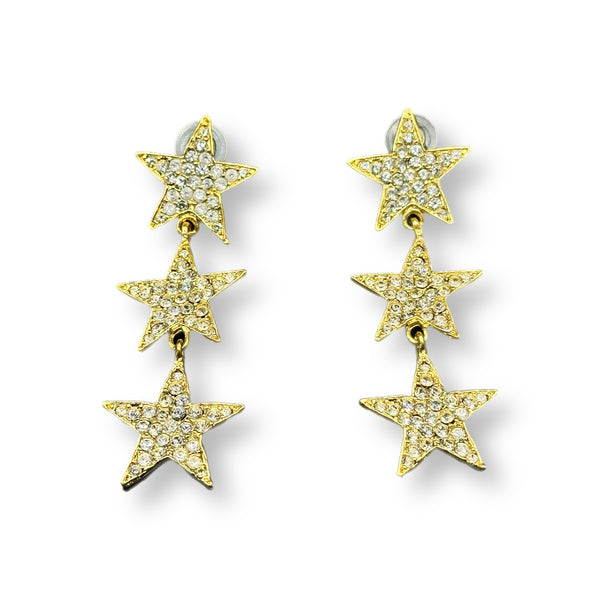 3 Star Earrings