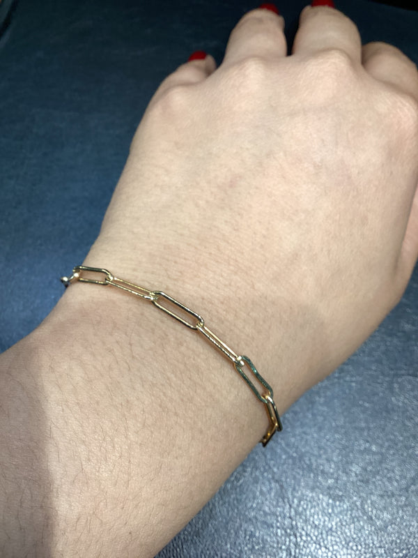 Paper Clip Goldfill Bracelet