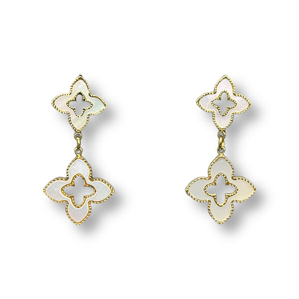 2 French Flower Earrings