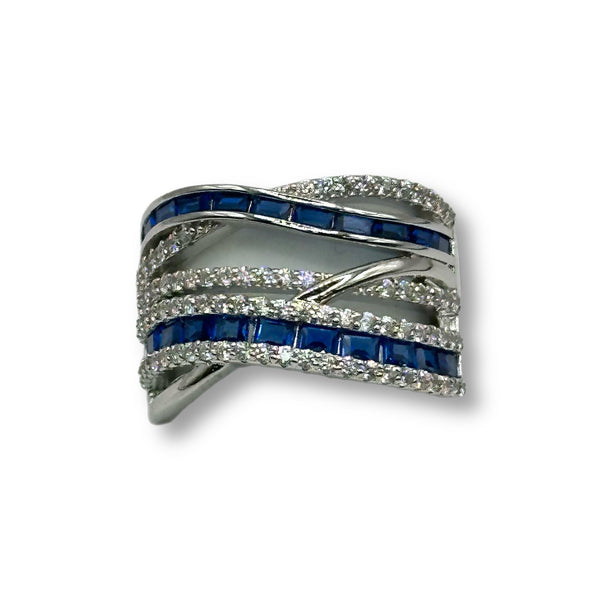 Statement Blue Rings