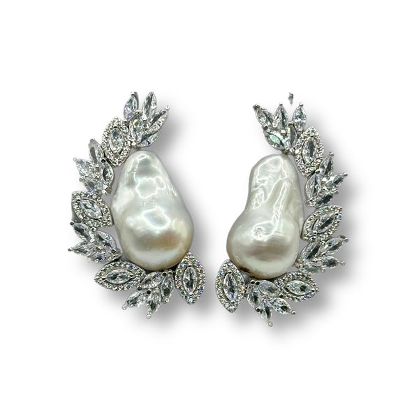 Marquis Pearl Earrings