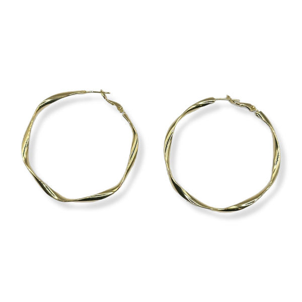 Twisted Thin Medium hoop Goldfill