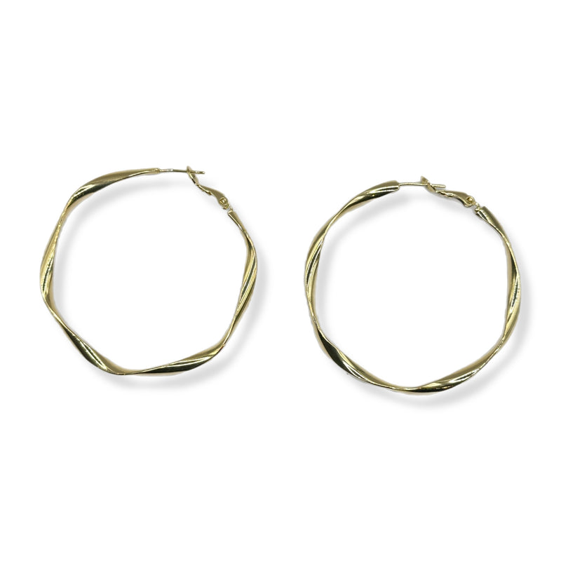 Twisted Thin Medium hoop Goldfill