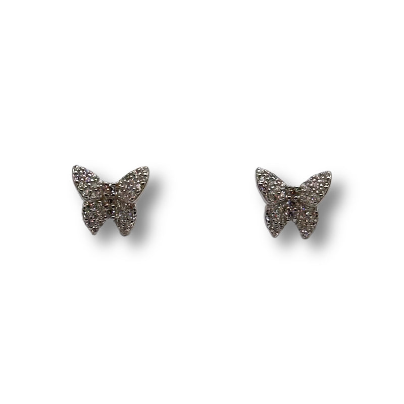 Pave Butterfly Studs