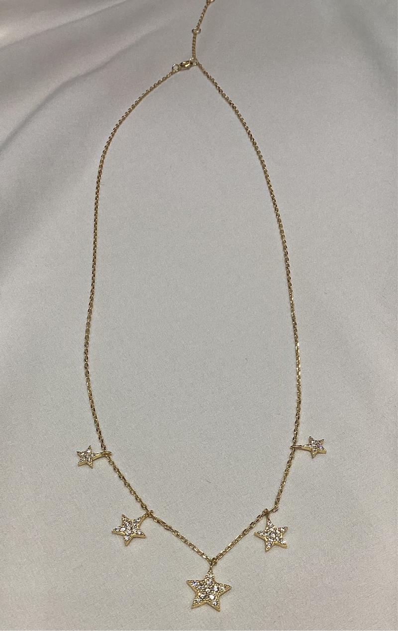 Cadena 5 star Gold plated