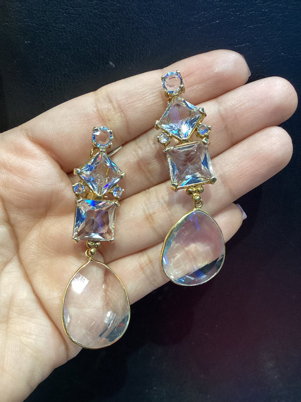 Arete Cuarzo Cristal 2 en 1 Figura Geometrica