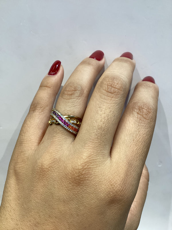 Anillo Rainbow Twist