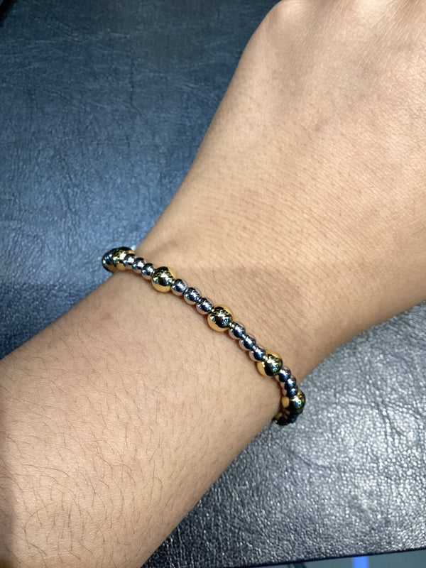 Brazaletes de Bolitas Stainless Plateadas / Doradas