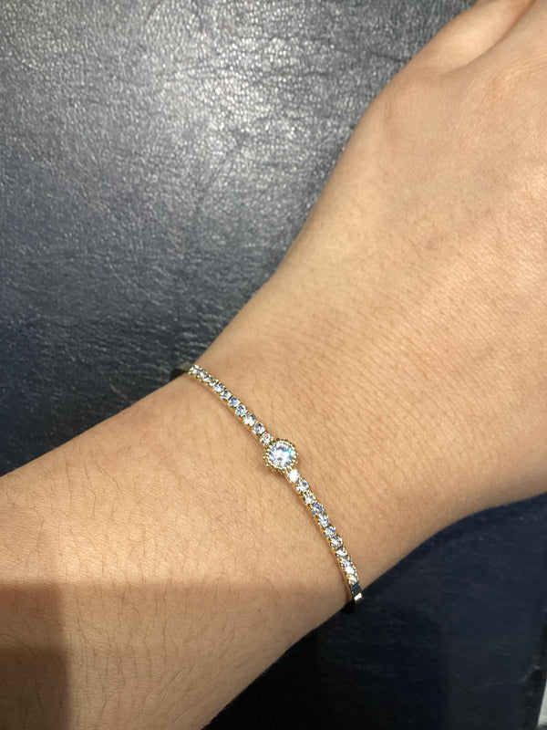 Cuff Round Large Crystal