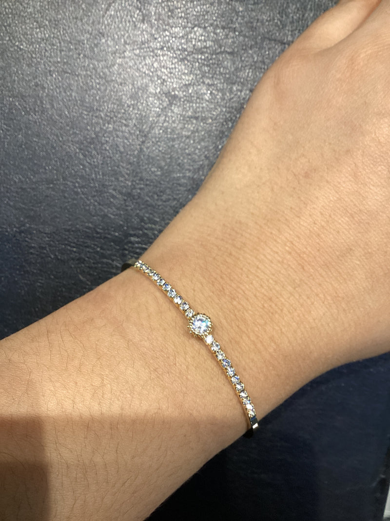 Cuff Round Large Crystal
