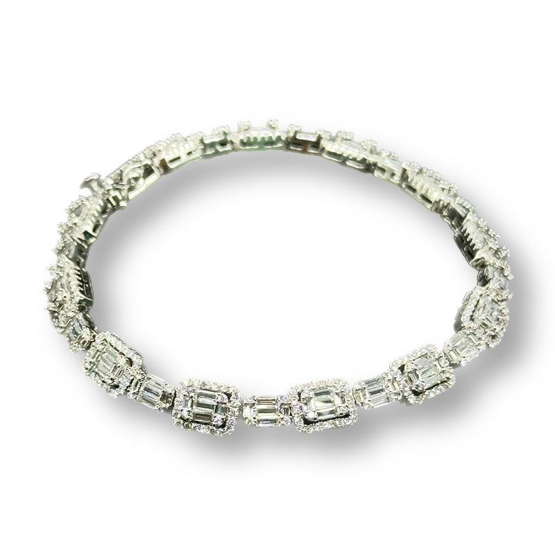 Fancy Square Tennis Bracelet