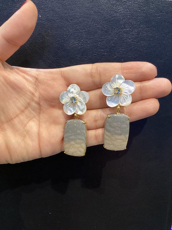 Arete Jasper De Luna con Madre Perla