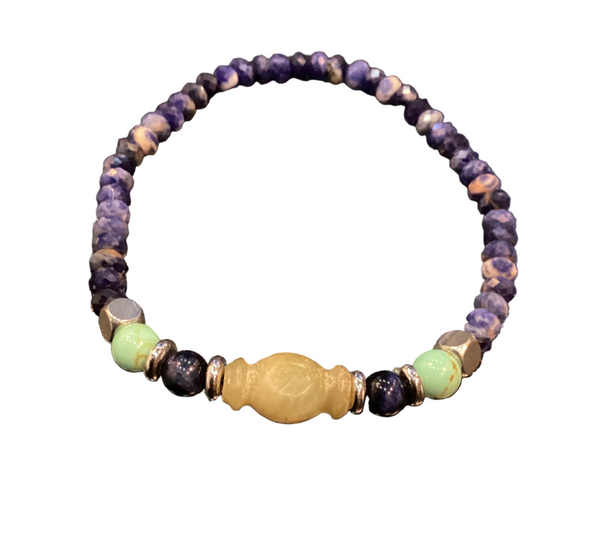 Pulsera Caballero Piedras Colores