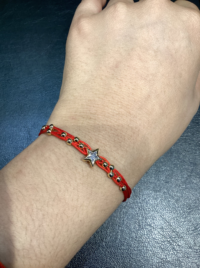 Pulsera Roja con Estrella