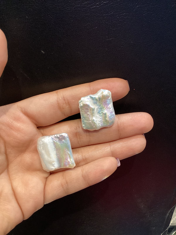 Keishi Baroque Pearl Omega Studs