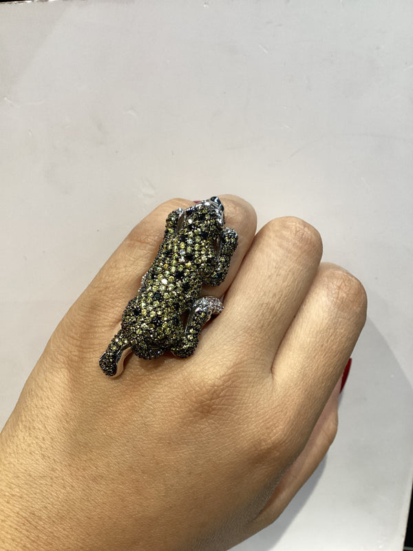 Anillo Pave de Pantera