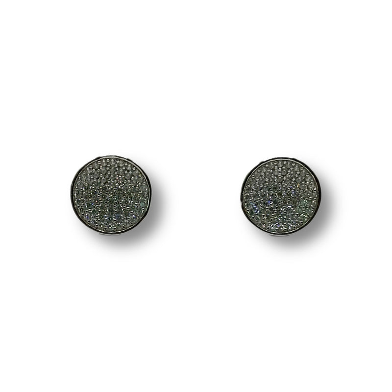 Pave Button Studs