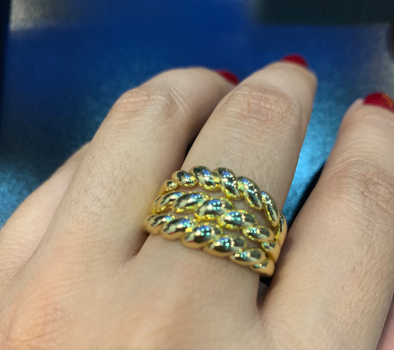 Anillos Dorados XL Gruesos Varios