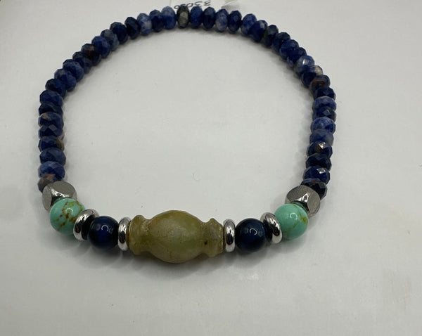 Pulsera Caballero Piedras Colores