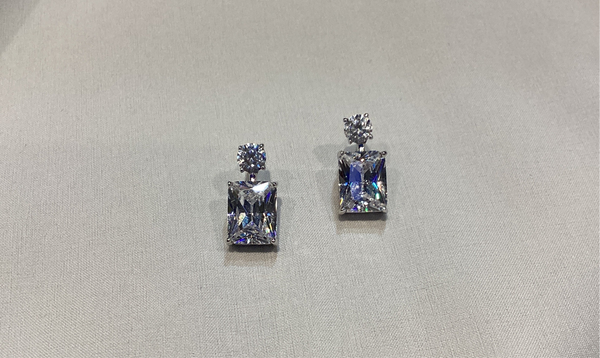 Brilliant Cut Post Stud Earrings