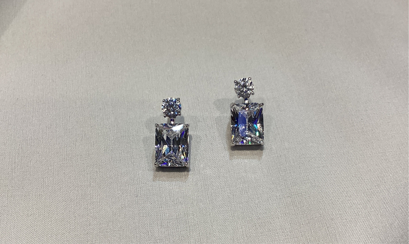 Brilliant Cut Post Stud Earrings