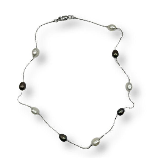 3 Color Pearl Choker