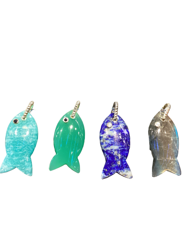 Dijes Piedras semipreciosas Grandes Hanging