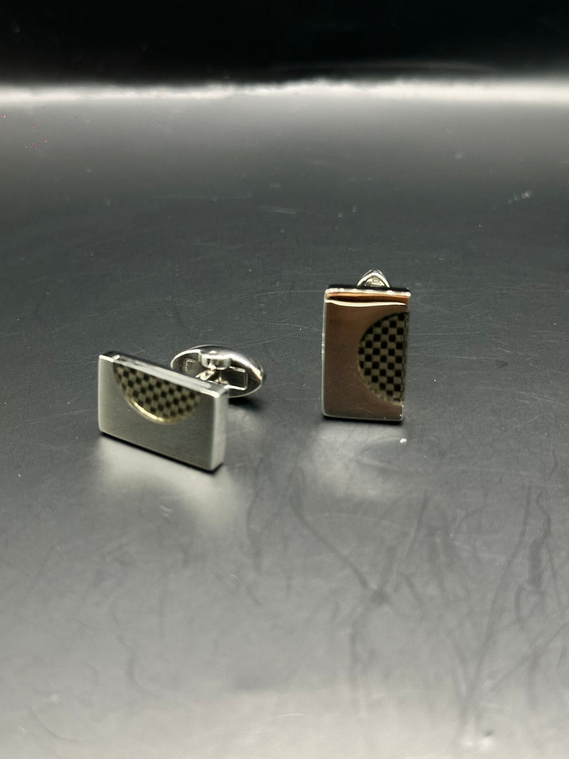 Carbon Rectangle Cufflinks