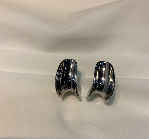 J Post Earring Silver