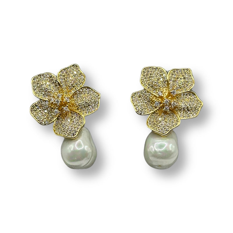 Flower Baroque Earring