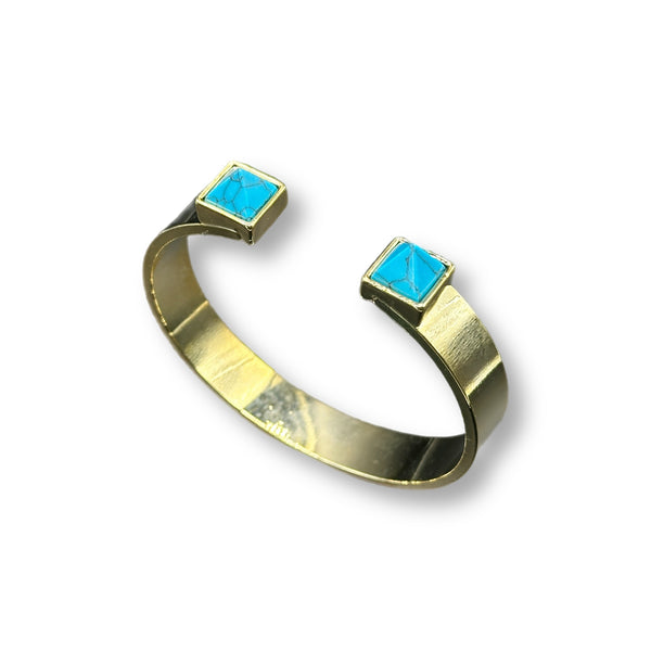 Turquoise Pyramid Cuff