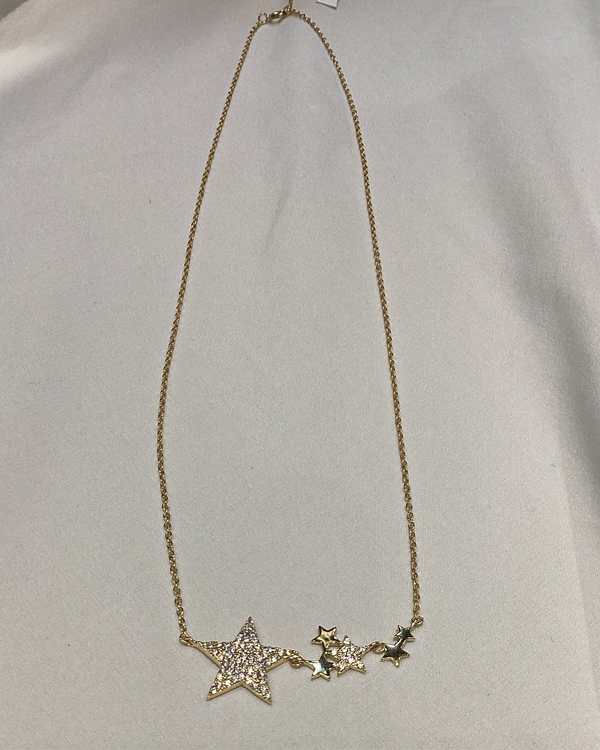 Cluster Star Gold plated Chain