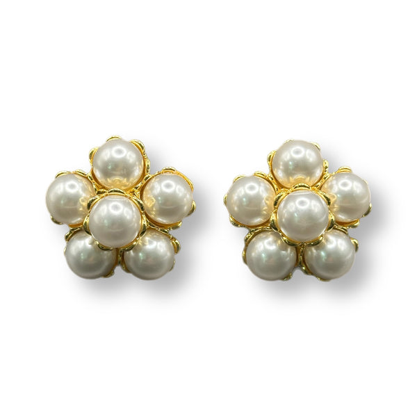 Pearl Flower Earrings