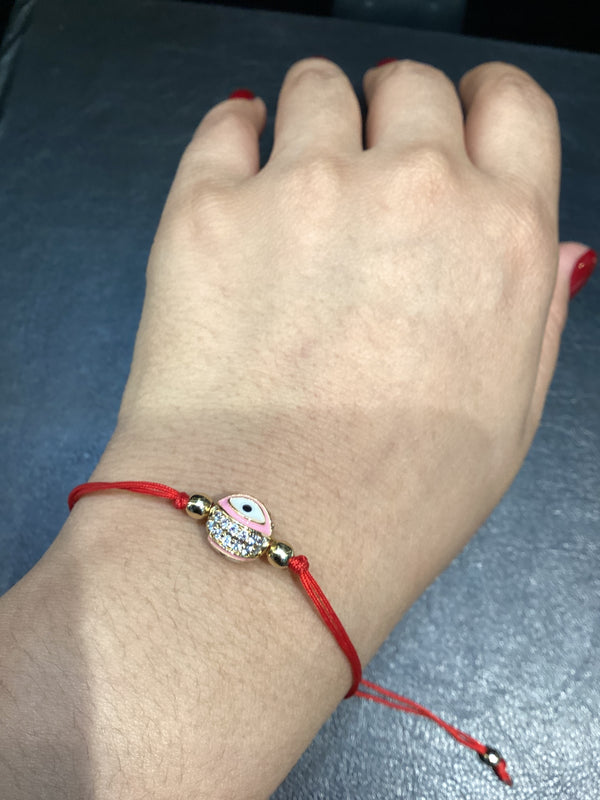 Pulsera Cordon Rojo Dije Ojo