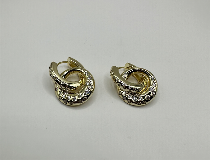 Interhoop with Crystals