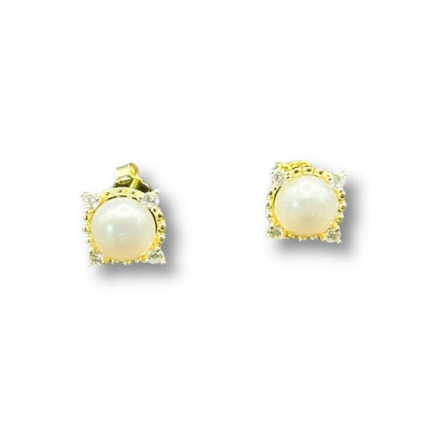 Pearl Square Studs