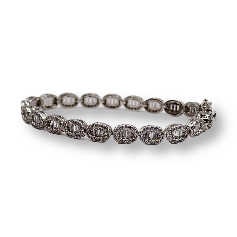 Oval Baguette Tennis Bracelet