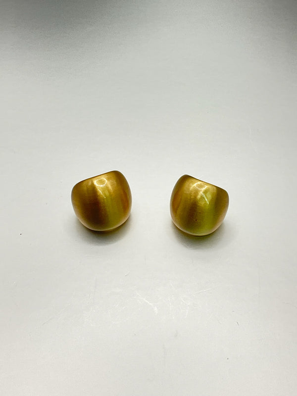 Satin C Chubby Post Earrings