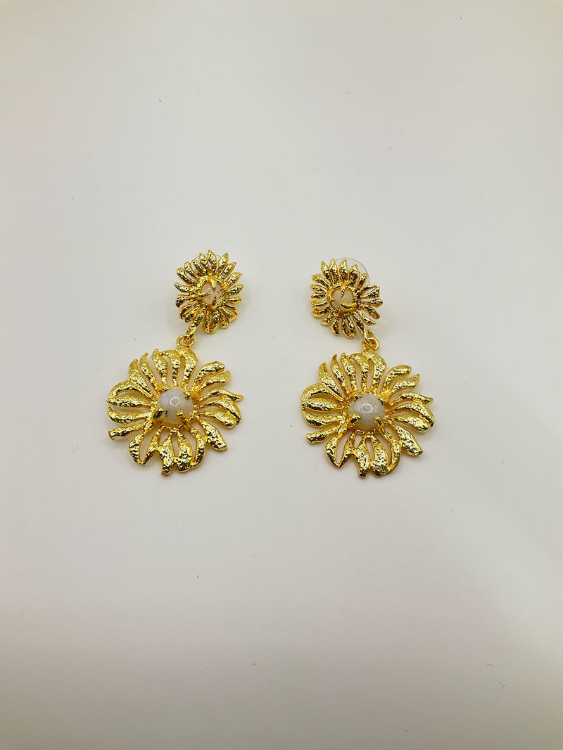 Sun Moonstones Earrings