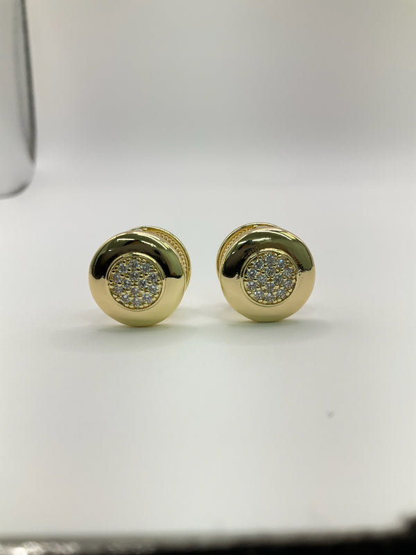 Round Zirconia Huggies Hoops