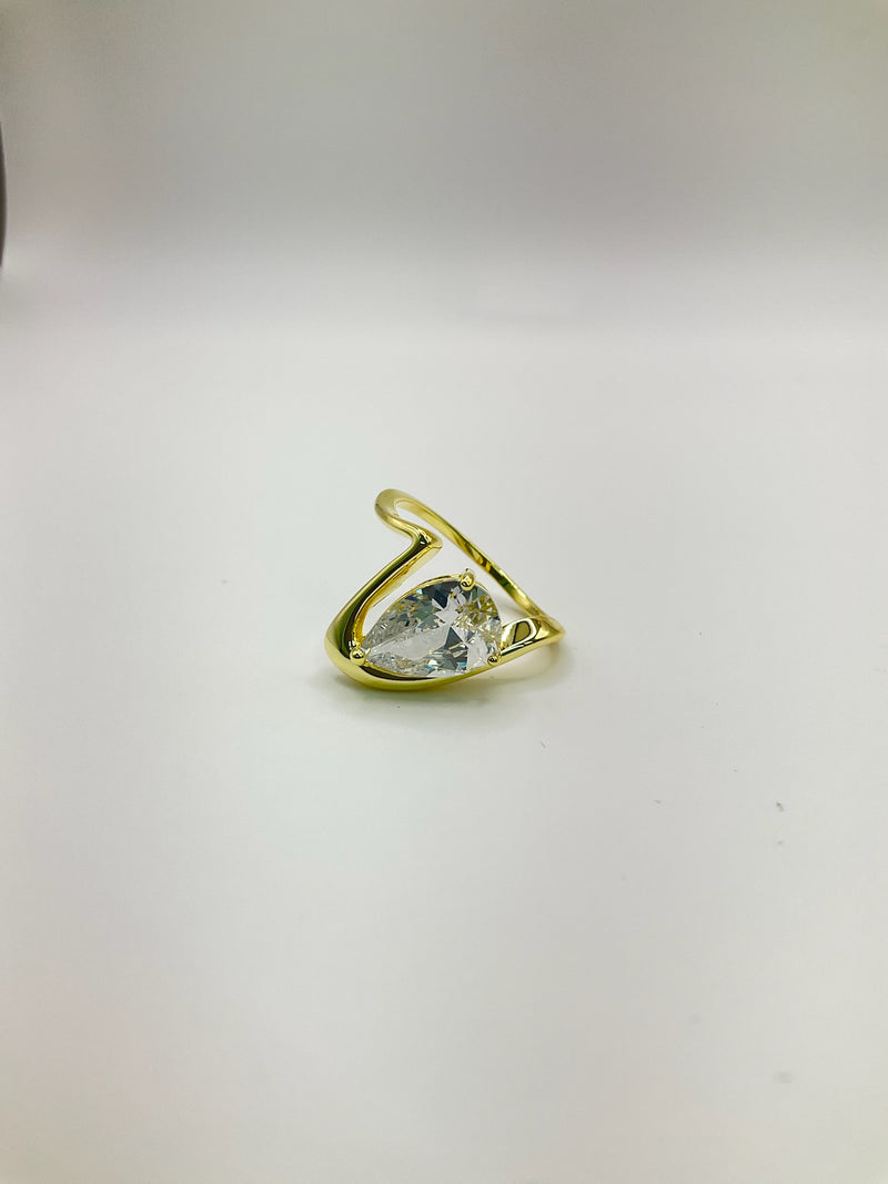 Pearl Zircon Swag Rings