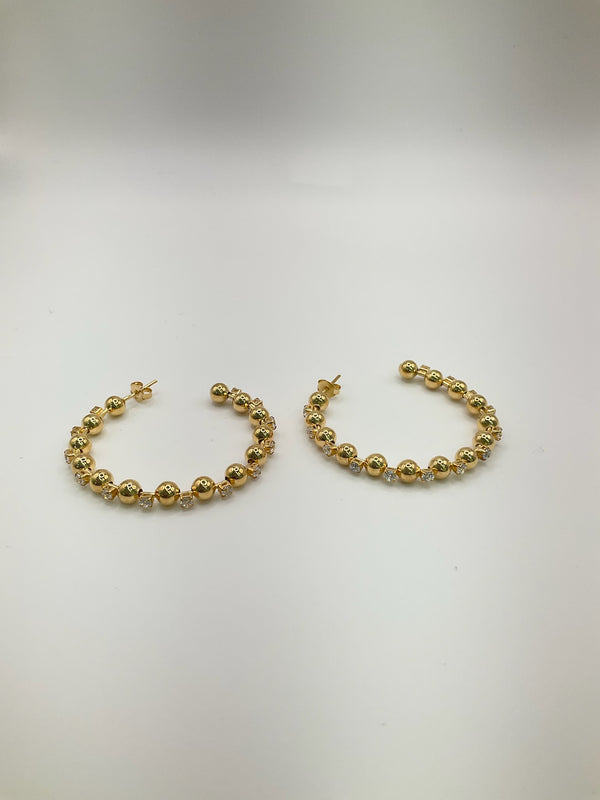 Crystal Bead Hoop