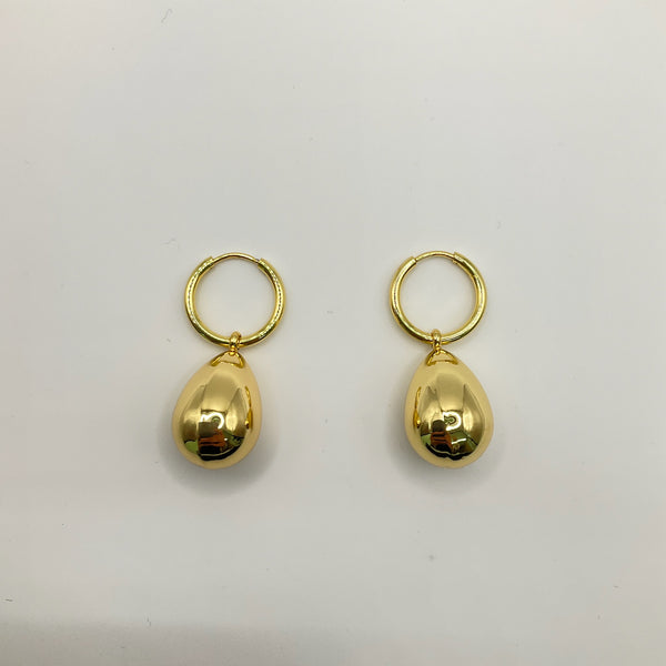 Drop Hoop Dangle Earrings