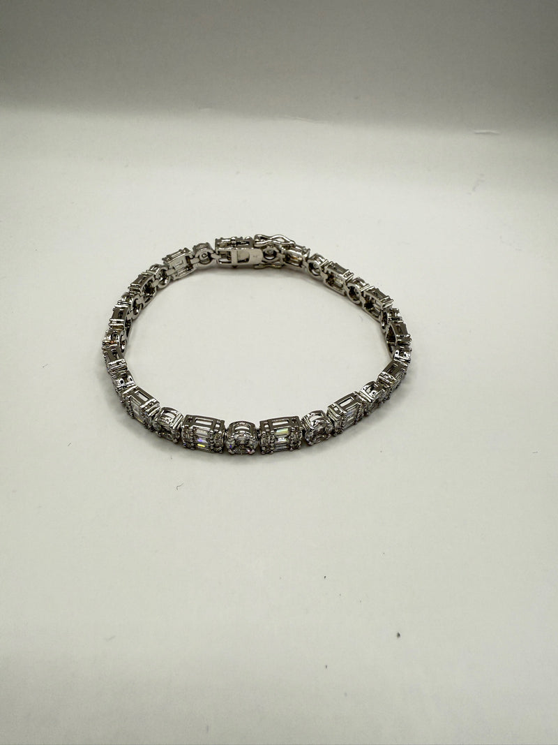 Mixed Shape Tennis Bracelets Brass