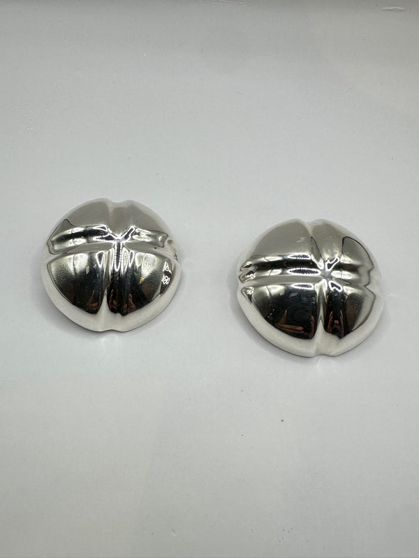 Bubble Cross Clip XL Aritos Plata