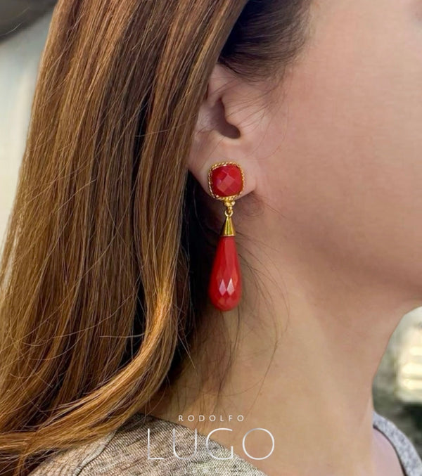 Arete Resina con Gota
